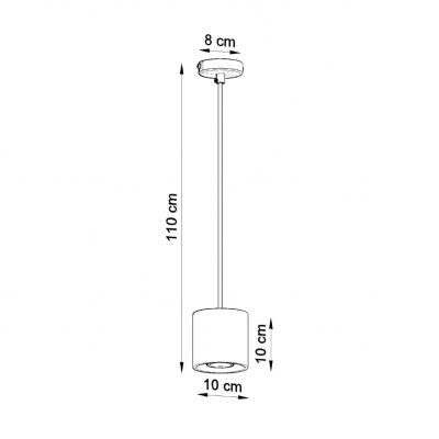 Lampa wisząca ORBIS 1 biały (SL.0053)